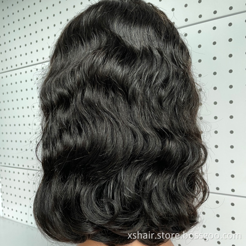Good Quality Bob Blonde Woman Black Wholesale Vendor Short Frontal Wig Lace Front Human Hair